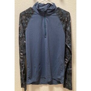Women’s Marmot Quarter Zip Pullover Womens M Long Sleeve Base Layer P82080 Blue